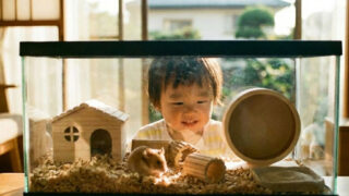 子どもとハムスター